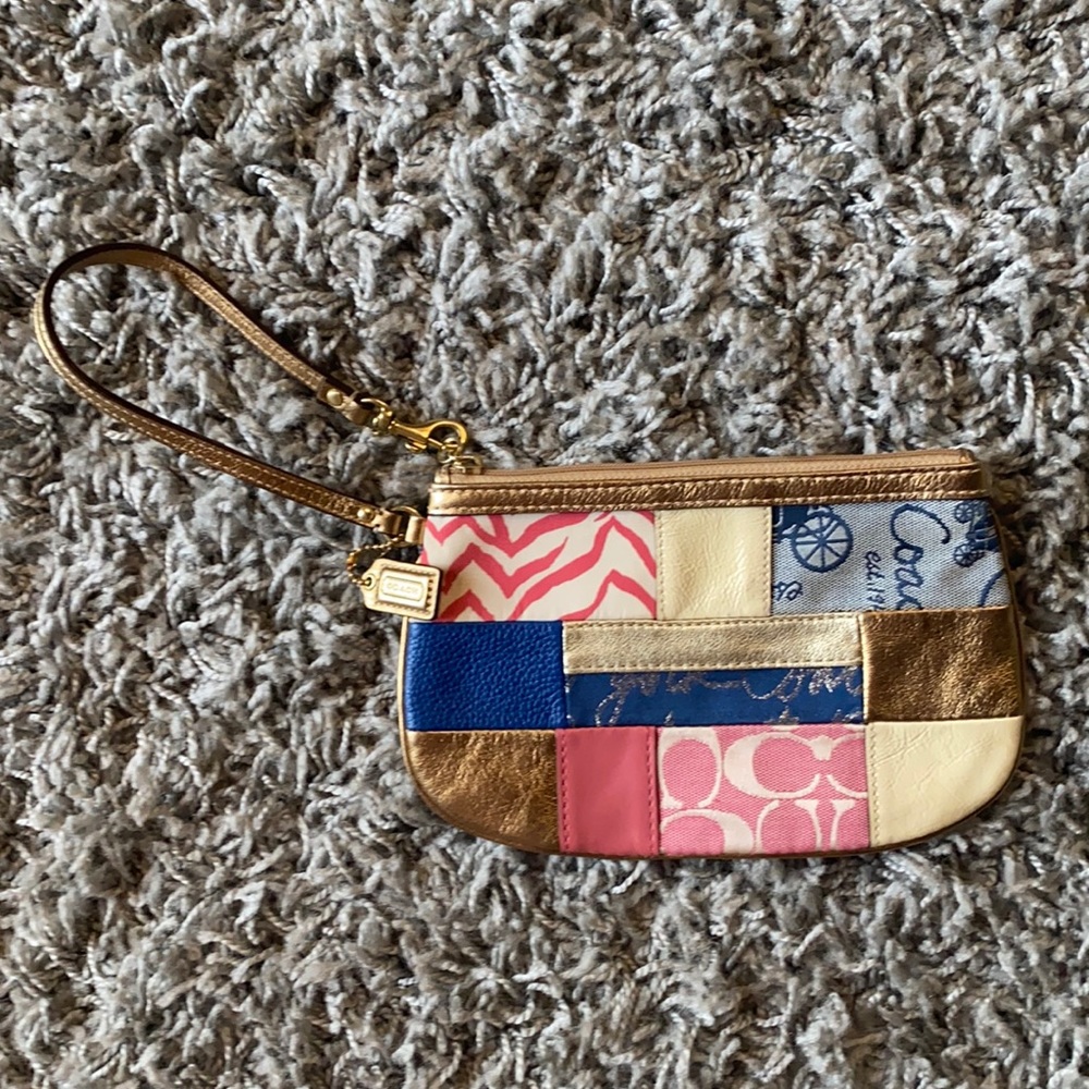 Coach Patchwork Wristlet